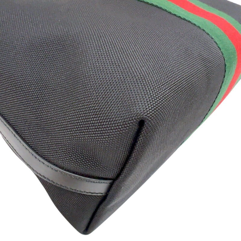 グッチ GUCCI シェリーライントートバッグ 619751 ブラック　シルバー金具 キャンバス メンズ トートバッグ