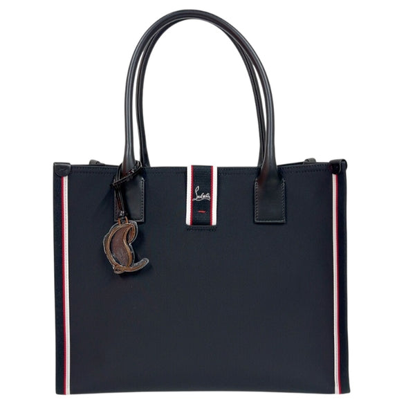 クリスチャン・ルブタン Christian louboutin ナストロルビ　L　トート 3245177 ブラック　 キャンバス/レザー ユニセックス トートバッグ