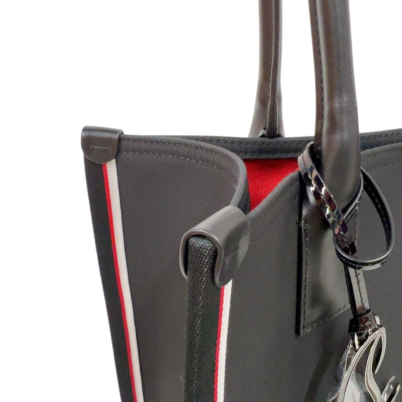 クリスチャン・ルブタン Christian louboutin ナストロルビ　L　トート 3245177 ブラック　 キャンバス/レザー ユニセックス トートバッグ