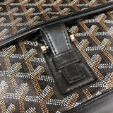 ゴヤール GOYARD グランブルーMM ブラック シルバー金具 ゴヤールディンキャンバスレザー メンズ ショルダーバッグ
