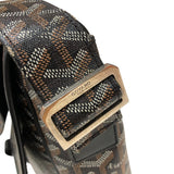 ゴヤール GOYARD グランブルーMM ブラック シルバー金具 ゴヤールディンキャンバスレザー メンズ ショルダーバッグ