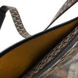 ゴヤール GOYARD グランブルーMM ブラック シルバー金具 ゴヤールディンキャンバスレザー メンズ ショルダーバッグ