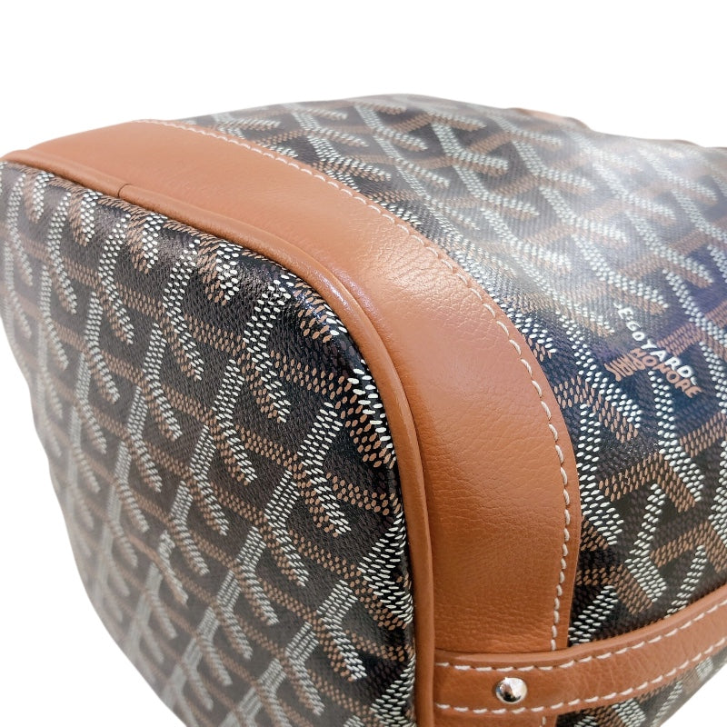 ゴヤール GOYARD プティフロ バケット ブラック/ブラウン ゴヤールディンキャンバス レディース ショルダーバッグ