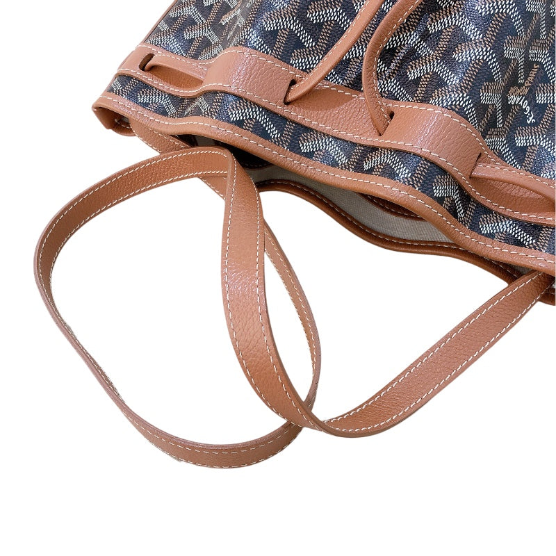 ゴヤール GOYARD プティフロ バケット ブラック/ブラウン ゴヤールディンキャンバス レディース ショルダーバッグ