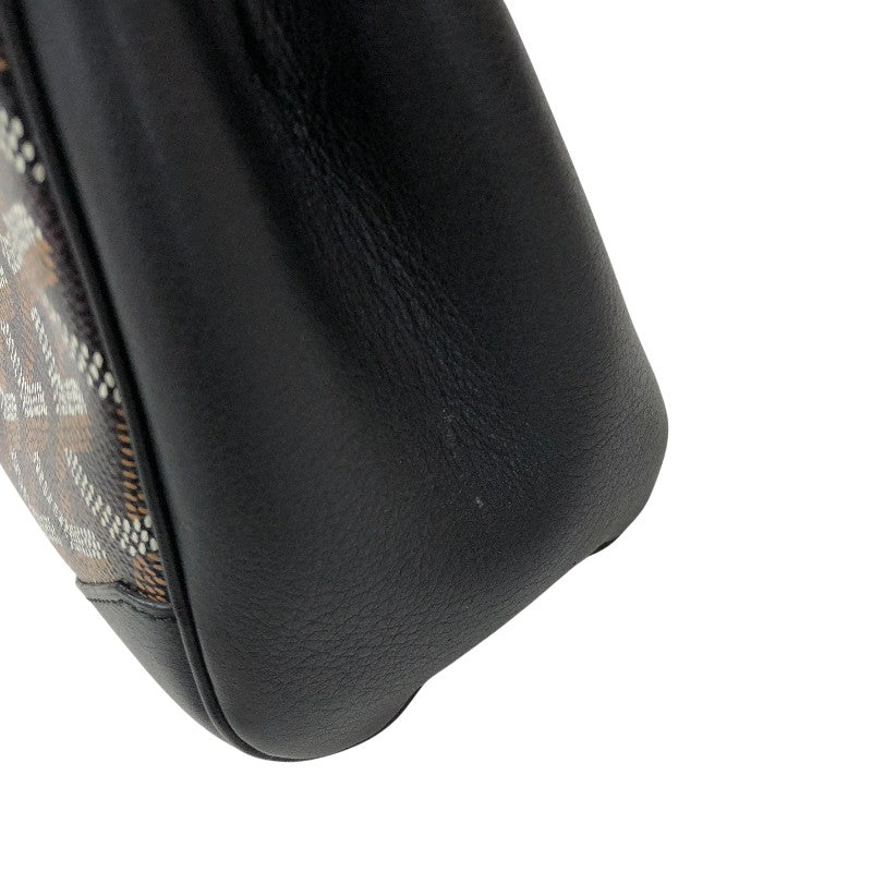 ゴヤール GOYARD サイゴンミニ ハンドバッグ ブラック ゴヤールディンキャンバスレザー レディース ハンドバッグ