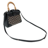 ゴヤール GOYARD サイゴンミニ ハンドバッグ ブラック ゴヤールディンキャンバスレザー レディース ハンドバッグ