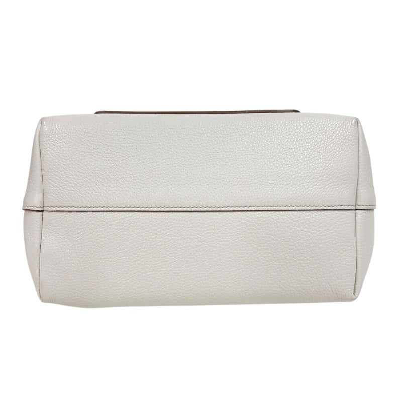 プラダ PRADA ヴィッテロダイノ　2wayハンドバッグ 1BA068 ホワイト　ゴールド金具 レザー レディース ショルダーバッグ
