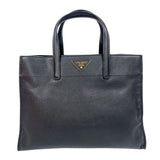プラダ PRADA サフィアーノハンドバッグ BN2603 ブラック　ゴールド金具 サフィアーノレザー レディース トートバッグ