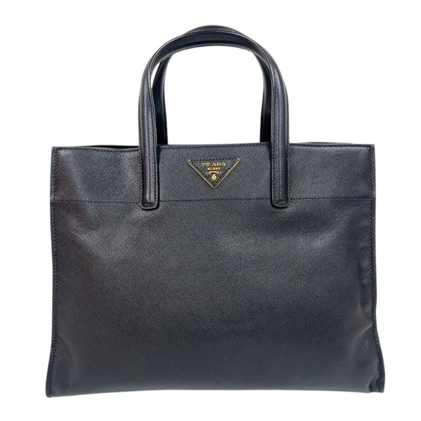 プラダ PRADA サフィアーノハンドバッグ BN2603 ブラック　ゴールド金具 サフィアーノレザー レディース トートバッグ