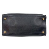 プラダ PRADA サフィアーノハンドバッグ BN2603 ブラック　ゴールド金具 サフィアーノレザー レディース トートバッグ