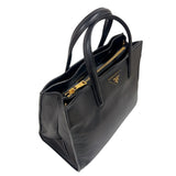 プラダ PRADA サフィアーノハンドバッグ BN2603 ブラック　ゴールド金具 サフィアーノレザー レディース トートバッグ