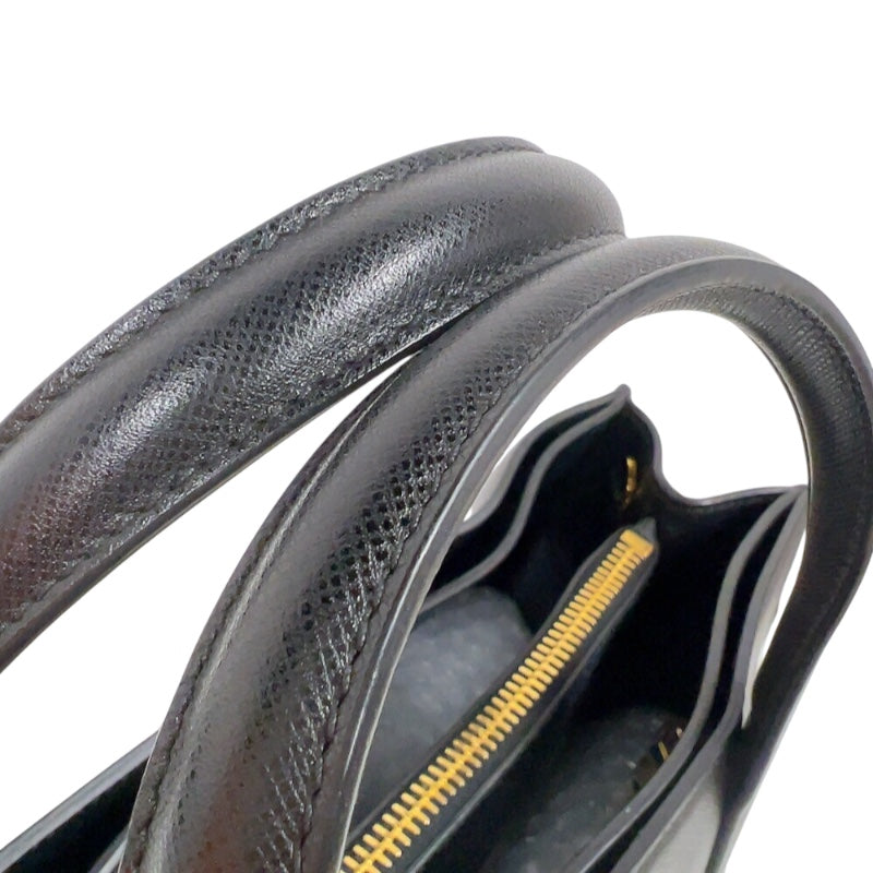 プラダ PRADA サフィアーノハンドバッグ BN2603 ブラック　ゴールド金具 サフィアーノレザー レディース トートバッグ