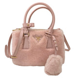 プラダ PRADA ガレリア シアリング ミニバッグ 1BA906 ピンク ゴールド金具 サフィアーノレザー レディース ハンドバッグ