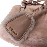 プラダ PRADA ガレリア シアリング ミニバッグ 1BA906 ピンク ゴールド金具 サフィアーノレザー レディース ハンドバッグ