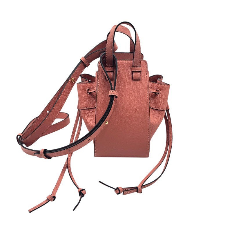 LOEWE ロエベ ハンドバッグ ハンモック ドローストリングバッグ ミニ ロエベ LOEWE ハンモックドローストリング ミニ ピンク/GD金具 カーフ