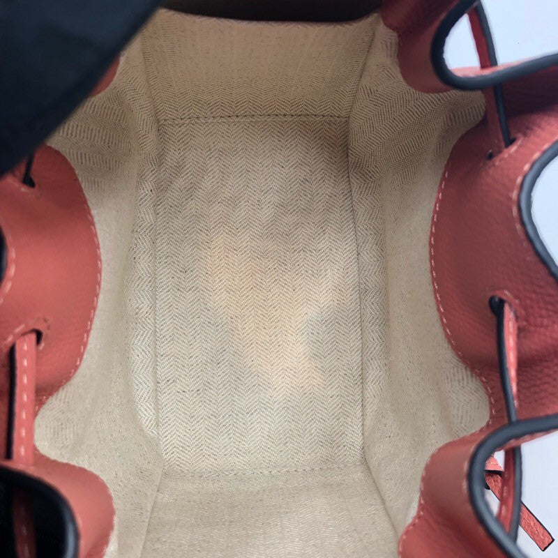 ロエベ LOEWE ハンモックドローストリング　ミニ ピンク/GD金具 カーフ レディース ショルダーバッグ