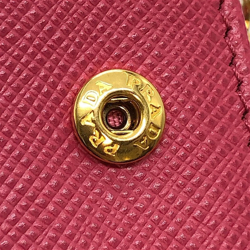 プラダ PRADA 6連キーケース 1PG222 ピンク×GD金具 サフィアーノレザー