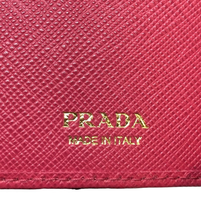 プラダ PRADA 6連キーケース 1PG222 ピンク×GD金具 サフィアーノレザー レディース キーケース