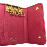 プラダ PRADA 6連キーケース 1PG222 ピンク×GD金具 サフィアーノレザー レディース キーケース