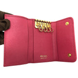 プラダ PRADA 6連キーケース 1PG222 ピンク×GD金具 サフィアーノレザー レディース キーケース