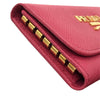 プラダ PRADA 6連キーケース 1PG222 ピンク×GD金具 サフィアーノレザー レディース キーケース