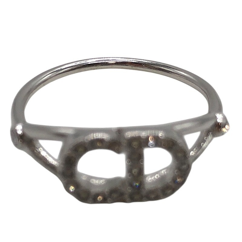 クリスチャン・ディオール Christian Dior Clair D Lune クレール ディー リュヌ リング 13号/EU53 シルバー シルバートーンメタル/クリスタル アクセサリー