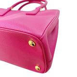 プラダ PRADA ガレリアミディアム パープル・ゴールド金具 サフィアーノレザー レディース ハンドバッグ
