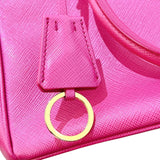 プラダ PRADA ガレリアミディアム パープル・ゴールド金具 サフィアーノレザー レディース ハンドバッグ