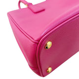 プラダ PRADA ガレリアミディアム パープル・ゴールド金具 サフィアーノレザー レディース ハンドバッグ