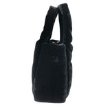 プラダ PRADA パデッドベルベット ミニハンドバッグ 1BA410 ブラック ゴールド金具 ベロア レディース ハンドバッグ