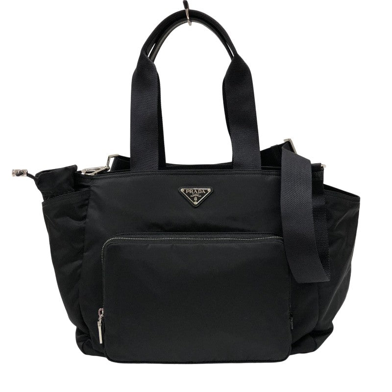 プラダ PRADA Re-Nylon ベビーバッグ トートバッグ 1BG102 ブラック ナイロン ユニセックス トートバッグ