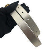 クリスチャン・ディオール Christian Dior 30モンテーニュリバーシブルベルト シャンパンゴールド/ホワイト レザー レディース ベルト