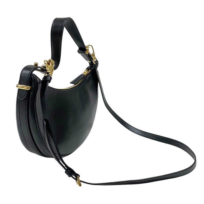 プラダ PRADA アーケ スモール 1BC194 ブラック ゴールド金具 カーフ レディース ショルダーバッグ