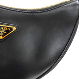 プラダ PRADA アーケ スモール 1BC194 ブラック ゴールド金具 カーフ レディース ショルダーバッグ
