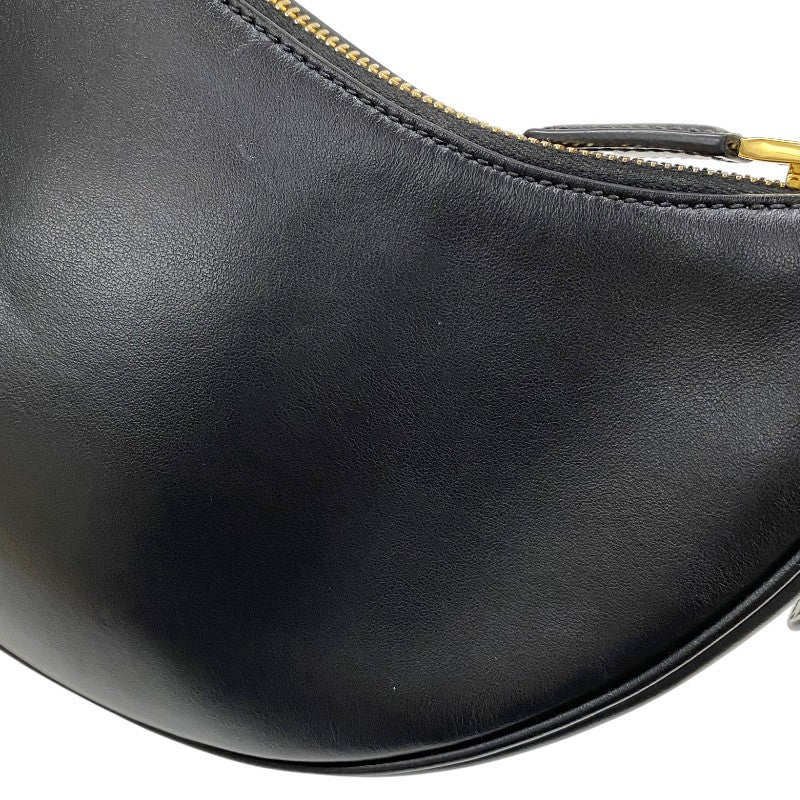 プラダ PRADA アーケ スモール 1BC194 ブラック ゴールド金具 カーフ レディース ショルダーバッグ