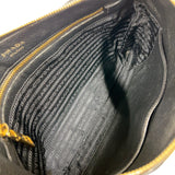 プラダ PRADA ヴィットロダイノ　ショルダーバッグ ブラック　ゴールド金具 レザー レディース ショルダーバッグ