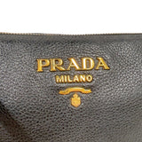 プラダ PRADA ヴィットロダイノ　ショルダーバッグ ブラック　ゴールド金具 レザー レディース ショルダーバッグ