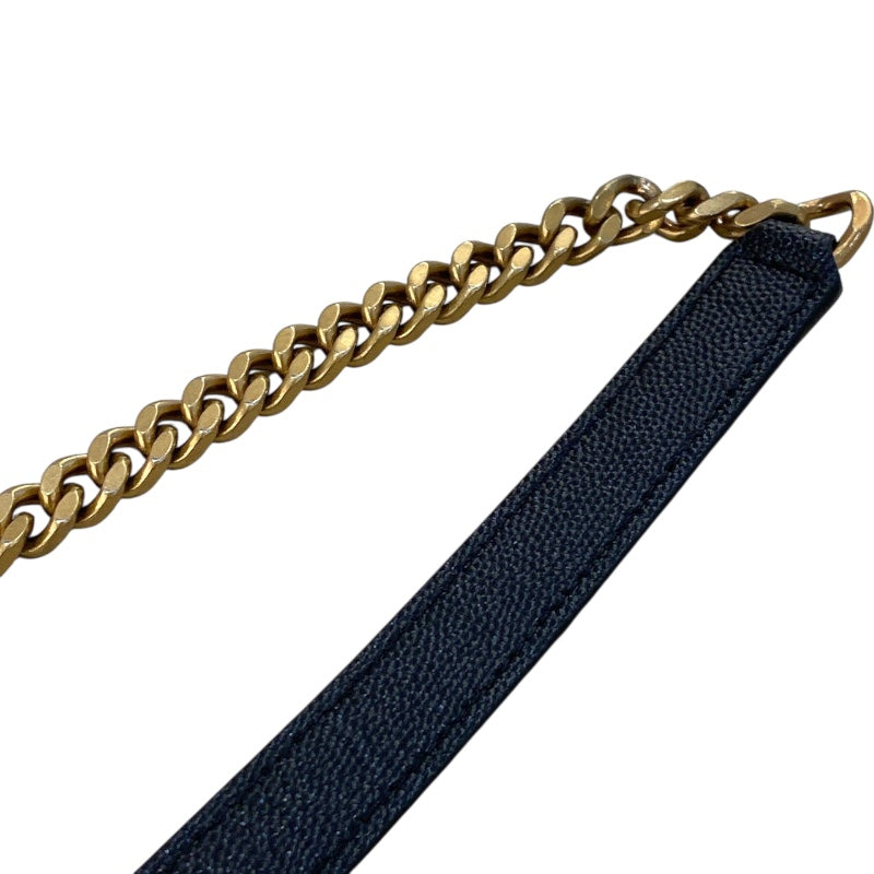 サンローラン SAINT LAURENT ヴィニル ショルダーバッグ 610436 ブラック ゴールド金具 グレインカーフ レディース ショルダーバッグ