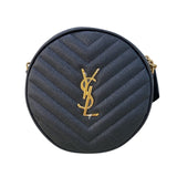 サンローラン SAINT LAURENT ヴィニル ショルダーバッグ 610436 ブラック ゴールド金具 グレインカーフ レディース ショルダーバッグ