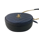 サンローラン SAINT LAURENT ヴィニル ショルダーバッグ 610436 ブラック ゴールド金具 グレインカーフ レディース ショルダーバッグ