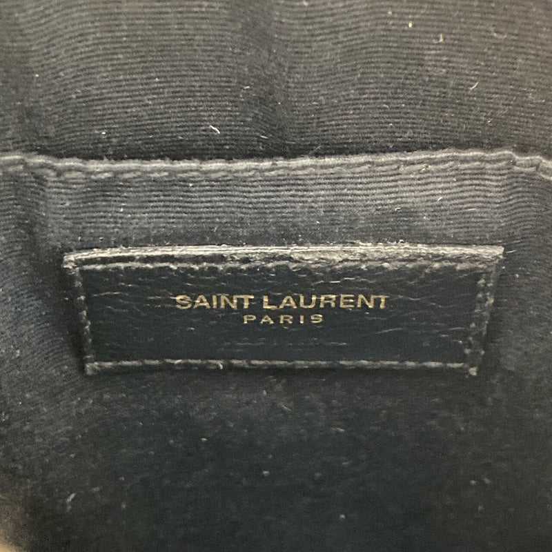 サンローラン SAINT LAURENT ヴィニル ショルダーバッグ 610436 ブラック ゴールド金具 グレインカーフ レディース ショルダーバッグ