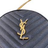 サンローラン SAINT LAURENT ヴィニル ショルダーバッグ 610436 ブラック ゴールド金具 グレインカーフ レディース ショルダーバッグ