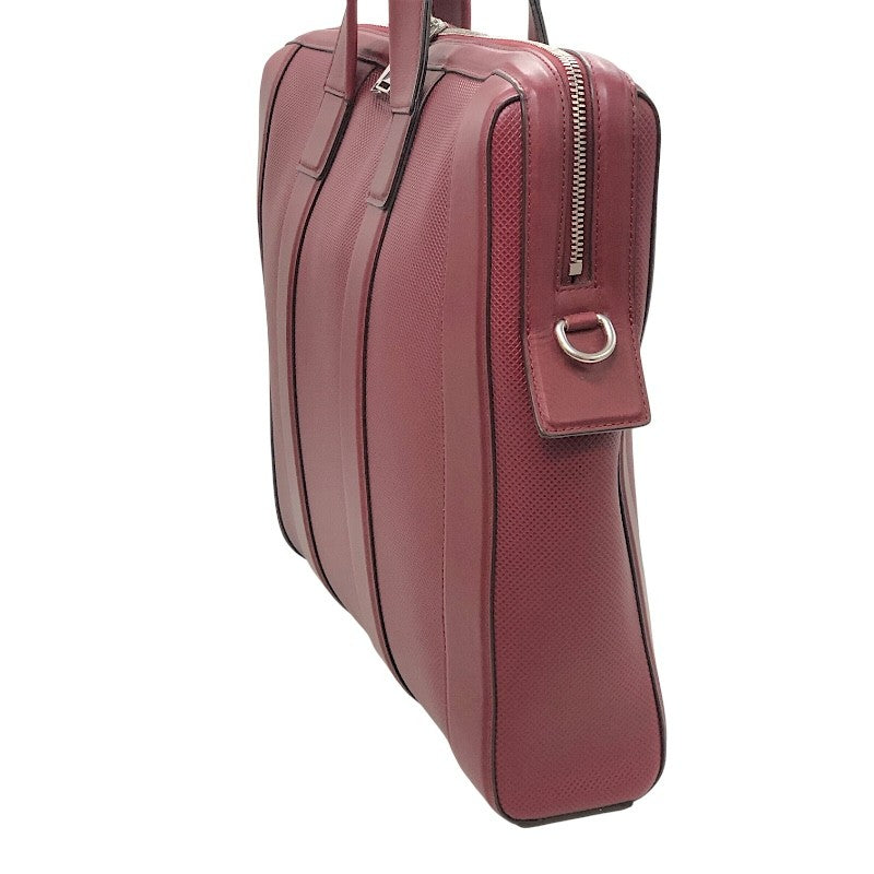 ボッテガ・ヴェネタ BOTTEGA VENETA ブリーフケース 573484 VMAW1 6006 ボルドー×SV金具 カーフレザー メンズ ブリーフケース