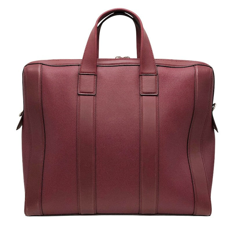 ボッテガ・ヴェネタ BOTTEGA VENETA ブリーフケース 573484 VMAW1 6006 ボルドー×SV金具 カーフレザー メンズ ブリーフケース