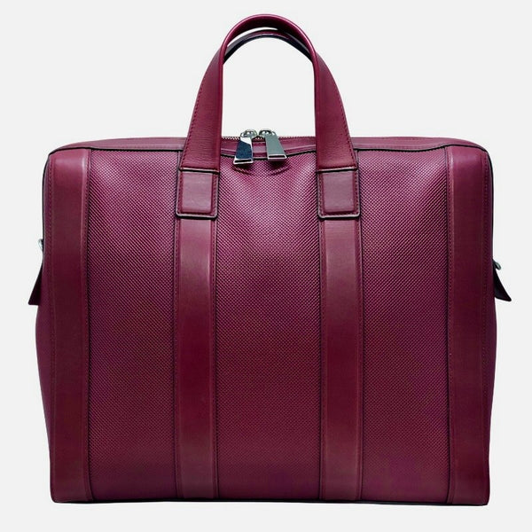 ボッテガ・ヴェネタ BOTTEGA VENETA ブリーフケース 573484 VMAW1 6006 ボルドー×SV金具 カーフレザー メンズ ブリーフケース