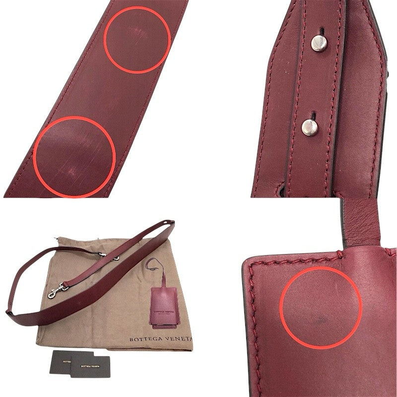 ボッテガ・ヴェネタ BOTTEGA VENETA ブリーフケース 573484 VMAW1 6006 ボルドー×SV金具 カーフレザー メンズ ブリーフケース