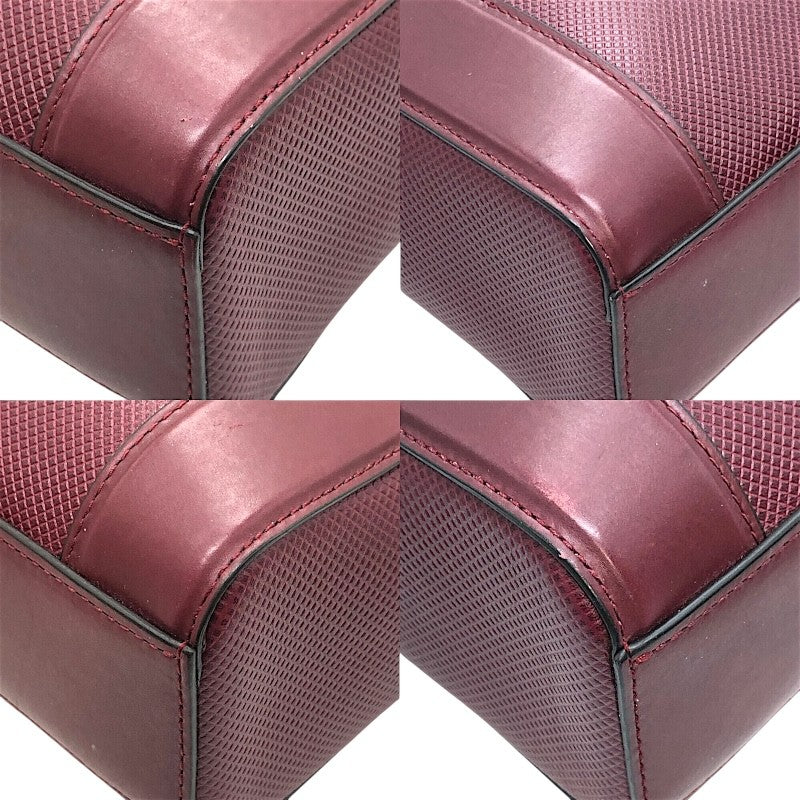 ボッテガ・ヴェネタ BOTTEGA VENETA ブリーフケース 573484 VMAW1 6006 ボルドー×SV金具 カーフレザー メンズ ブリーフケース
