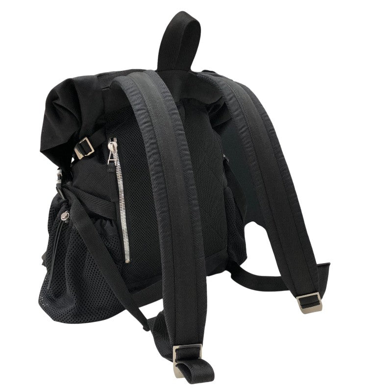 ボッテガ・ヴェネタ BOTTEGA VENETA バックパック 571596 ブラック×SV金具 ナイロン メンズ リュック・デイパック