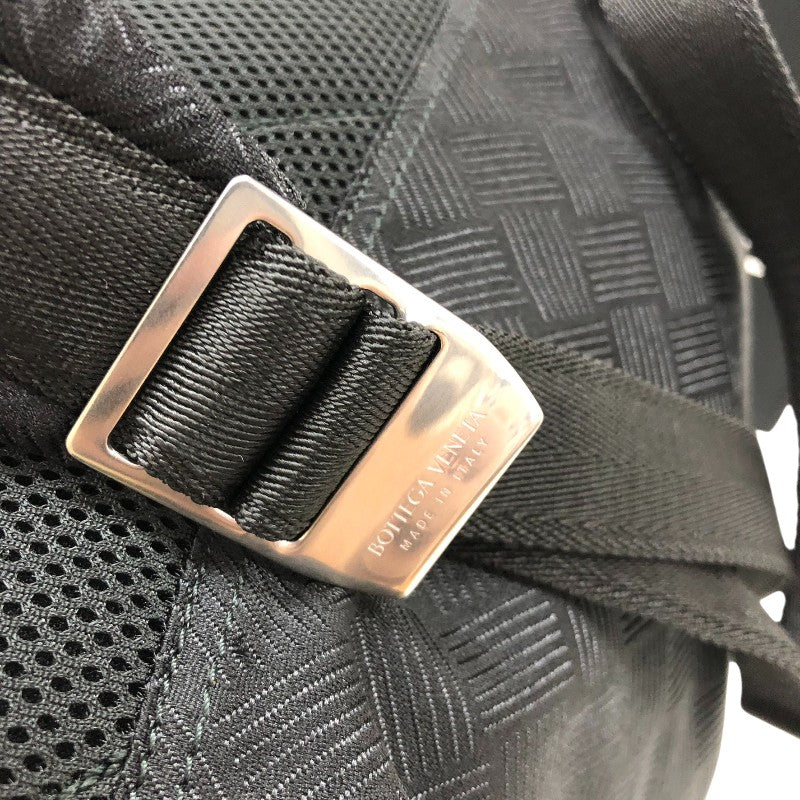 ボッテガ・ヴェネタ BOTTEGA VENETA バックパック 571596 ブラック×SV金具 ナイロン メンズ リュック・デイパック