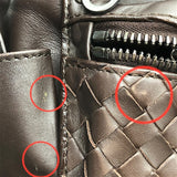 ボッテガ・ヴェネタ BOTTEGA VENETA イントレチャート ベルトバッグ ウエストポーチ ボディバッグ 121604 ダークブラウン レザー メンズ ショルダーバッグ